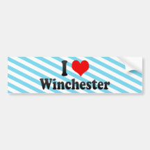 J'aime Winchester, Etats-Unis Adhésif Pour Voiture