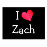 J'aime Zach Carte Postale
