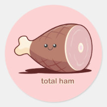 Jambon total autocollants ronds