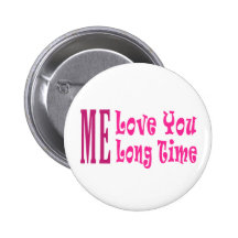 J'amour vous long temps badges avec agrafe