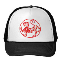 Japonais de tigre de Shotokan Soleil Levant - kara Casquettes De Camionneur