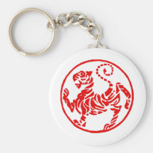 Japonais de tigre de Shotokan Soleil Levant - kara Porte-clé