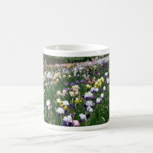 Jardin 3 d'iris tasse à café