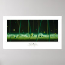 Jardin à la copie de nuit affiche