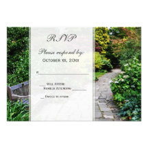 Jardin anglais RSVP Faire-part