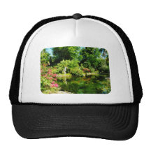 Jardin avec le port franc Bahamas de statue Casquette De Camionneur
