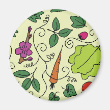 Jardin coloré aimant pour réfrigérateur