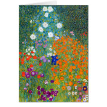 Jardin d'agrément, Gustav Klimt Carte De Vœux