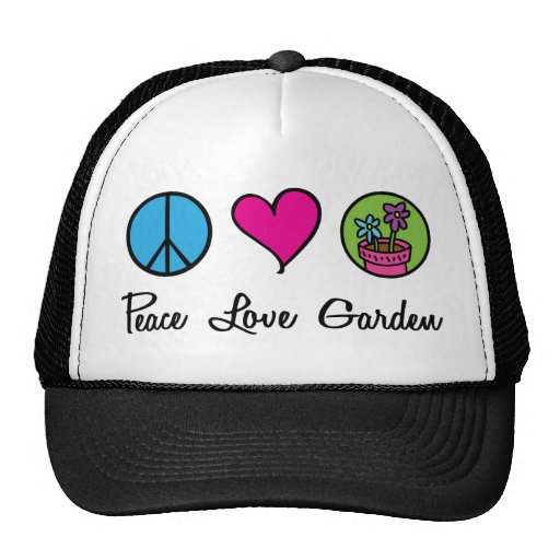 Jardin d'amour de paix casquette de camionneur
