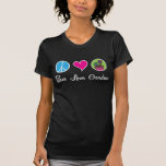 Jardin d'amour de paix t-shirts