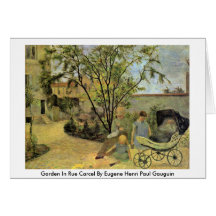 Jardin dans la rue Carcel par Eugene Henri Paul Ga Cartes