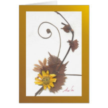 Jardin d'automne carte de vœux