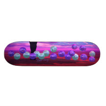 Jardin de bulle - s'est levée et la sagesse azurée skateboards customisés