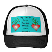 Jardin de coeur casquettes