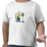 Jardin de creusement de lapin t-shirts