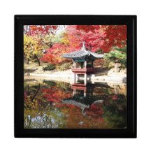 Jardin de Japonais d'automne de Séoul Boîte À Babioles