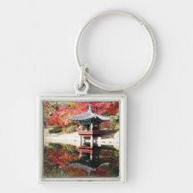 Jardin de Japonais d'automne de Séoul Porte-clef