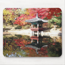 Jardin de Japonais d'automne de Séoul Tapis De Souris