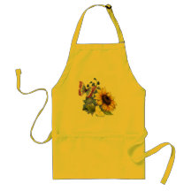 Jardin de tournesol de papillon tablier