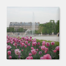 Jardin de Tuileries en fleur Magnets Pour Réfrigérateur