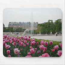 Jardin de Tuileries en fleur Tapis De Souris