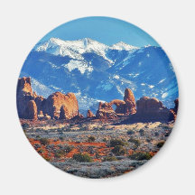 Jardin d'Éden au parc national de voûtes Magnets Pour Réfrigérateur
