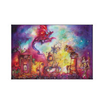 JARDIN DES OMBRES PERDUES PILOTANT LE DRAGON ROUGE TOILES TENDUES