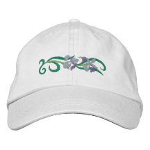 Jardin d'iris casquettes de baseball brodées