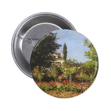 Jardin fleurissant chez Sainte-Adresse par Claude  Badges Avec Agrafe
