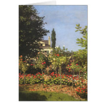 Jardin fleurissant chez Sainte-Adresse par Claude  Carte