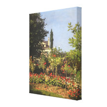Jardin fleurissant chez Sainte-Adresse par Claude  Toiles Tendues