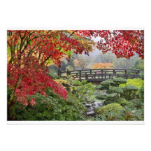 Jardin japonais dans une carte brumeuse de matin d faire-part personnalisé