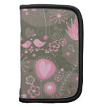 Jardin lunatique dans le planificateur rose agenda folio