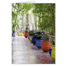 Jardin Majorelle, jardin de Majorelle, maintenant  Carte De Vœux