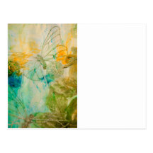 "Jardin mystique - collection de papillons d'or" Cartes Postales