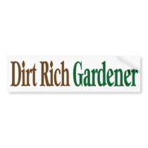 Jardinier de riches de saleté autocollants pour voiture
