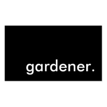 jardinier modèles de cartes de visite