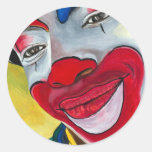 Jason le clown adhésifs ronds
