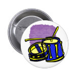 Jaune bleu graphique de piège à l'envers de Tom Badges Avec Agrafe
