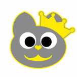 Jaune de la Reine Kitty - gris Photos En Relief
