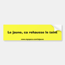 Jaune de salement d'autocollant de Bumber Autocollants Pour Voiture