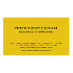Jaune d'or du carte de visite 28 professionnel mod