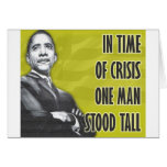 Jaune du Président Barack Obama Carte De Vœux