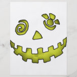 Jaune fou de visage de citrouille de Jack-o'-lante Prospectus