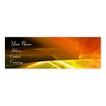Jaune-orange noir vibrant de MONOGRAMME de REMOUS Carte De Visite