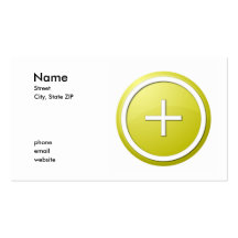 jaune plus cartes de visite professionnelles