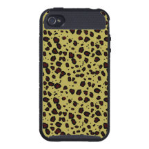 Jaune sauvage de noir de guépard de peau de fourru