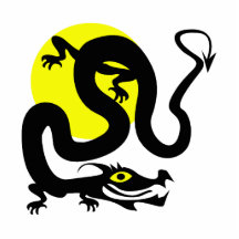 Jaune sun.png de serpent de dragon photo sculpture