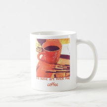 J'aurai l'art avec du mon café tasse