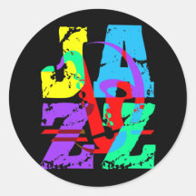Jazz frais et de hanche adhésif rond
